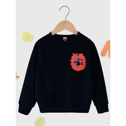 KUCHIPOO Kids Spider-Man Printed Fleece Pullover Sweatshirt-picture-12