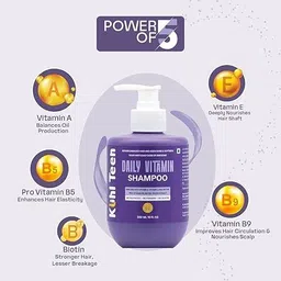kuhlteen Daily Vitamin Shampoo For Dry, Frizzy, Weak Hair for Teen Hair Repair Shampoo image 4