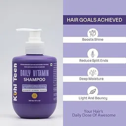 kuhlteen Daily Vitamin Shampoo For Dry, Frizzy, Weak Hair for Teen Hair Repair Shampoo image 2