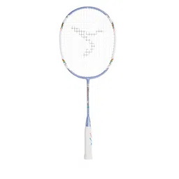Kids Badminton Racket 77g Light Weight Isometric Frame White/Blue-image-11
