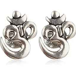 kukshya 925 Pure Silver (Chandi) OM Stud Earrings for Men & Boys | Elegant & Classic Sterling Silver Symbol | 1 Pair-picture-40