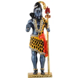 Kulin Metal Metal Prince Standing Lord Shiva Idol-picture-25