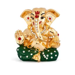 Kulin Resin God Appu Ganesh with Green Embellished Dhoti-picture-38