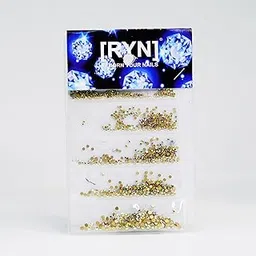 Kulis Gold Glass Rhinestones for Nails, Flatback Crystal Half Round Rhinestone for Nair Art Decoration-picture-19