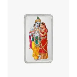 kundan 100G (999.9) Radha Krishna Silver Bar-picture-27