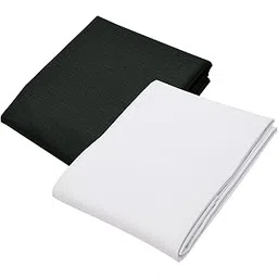 KUNDAN SULZ GWALIOR MEN'S Cotton Shirt & Trouser Fabric Combo Set (Un-Stitch; 1.20 & 2.25 Meter: Black & White)-picture-20