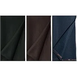 KUNDAN SULZ GWALIOR Men's Un-Stitch Trouser Fabric (Pack of 3, 1.30 Meters; Black-Dark Brown-Navy Blue)-picture-11
