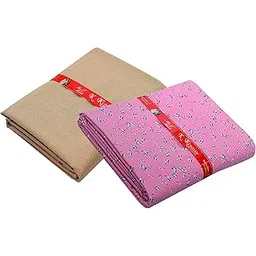 Kundan Sulz Gwalior Men's Unstitched Pure Cotton Printed Shirt & Trouser Fabric Combo Set (Beige & Light Pink; 1.30 & 1.60 Meters)-picture-17