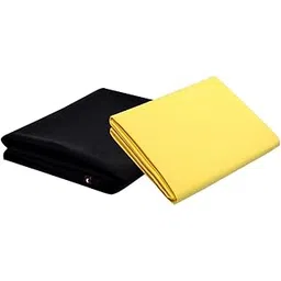 Men's Poly-Cotton Unstitched Shirt & Trouser Fabric Combo Set (Black/Multi; Free Size)-image-38