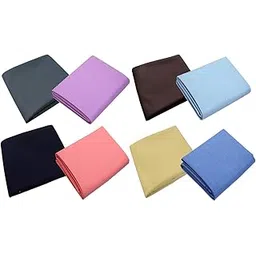 Men's Poly-Cotton Unstitched Shirt & Trouser Fabric Combo Set (Multicolor; 1.30 & 2.25 Meters)-image-43