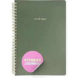 Kunitsa Co. Fitness Journal for Women. Track Workouts, Meals, and Weight Loss. Undated, Fits 120 Workouts (Sage, 6 x 8.5 in)-picture-24