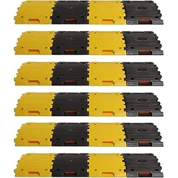 Kunplast Plastic Speed Breaker With Heavy Duty Load Capacity, 6 Mtr, 50MM, Black and Yellow Speed Hump (12X Yellow - 12X Black)-picture-29