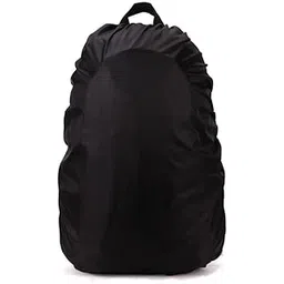 kunya Kunya® Nylon Backpack Rain & Dust Bag Cover Waterproof with Cary Pouch Adjustable for Hiking Camping Traveling (Black)-picture-21