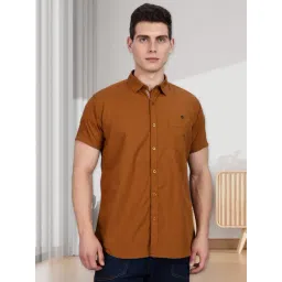 Kuons Avenue Brown Slim Fit Shirt-picture-15