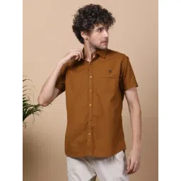 Kuons Avenue Brown Slim Fit Shirt-picture-22
