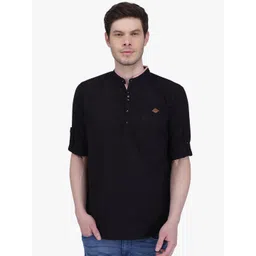 Kuons Avenue Men Black Kurta-picture-25
