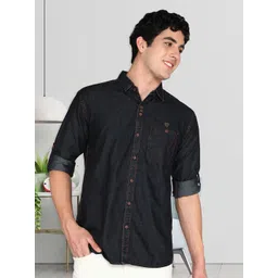 Kuons Avenue Men Smart Fit Solid Spread Collar Cotton Casual Shirt-picture-42