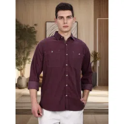 Kuons Avenue Purple Slim Fit Shirt-picture-21