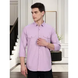 Kuons Avenue Purple Slim Fit Shirt-picture-43