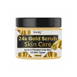 KURAIY 24K Gold Face Scrub For Acne & Pimples Free Skin - 100gm-picture-20