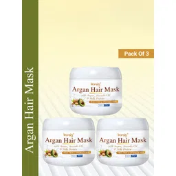 KURAIY Set Of 3 Argan Hair Mask With Avocado Oil & Milk Protein - 200g Each-picture-36