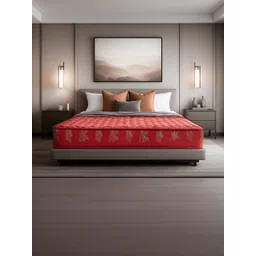 Kurl on Maroon Printed Cotton Single Breathable Mattress-picture-28