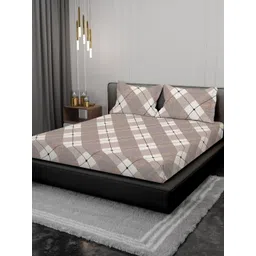 kurry home furnishing Multicoloured Egyptian Cotton Superfine Super King Bedsheets-picture-25