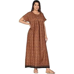kuruti b sheets Nighty for Women — Night Gown, Comfortable Sleepwear Long Nightwear, Maxi-picture-13