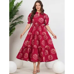 KURUTI B SHEETS Women Floral Printed Dresses-picture-17