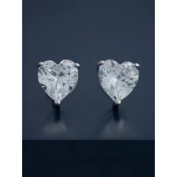 Kushal's Fashion Jewellery 92.5 Sterling Silver Rhodium-Plated Zircon Classic Studs-picture-29
