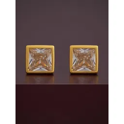 Kushal's Fashion Jewellery 92.5Silver Gold-Plated Zircon Studded Studs Earrings-picture-31