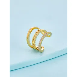 Kushal's Fashion Jewellery Classic Ear Cuff Earrings-picture-23