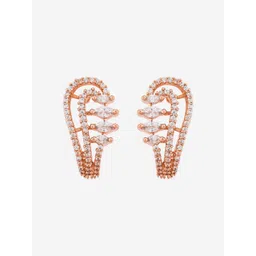 Kushal's Fashion Jewellery Classic Half Hoop Earrings-picture-10