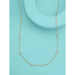 Kushal's Fashion Jewellery Copper Gold-Plated Necklace-picture-11