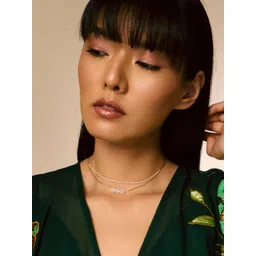 Kushal's Fashion Jewellery Copper Gold-Plated Necklace-picture-16