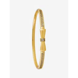 Kushal's Fashion Jewellery Gold-Plated & White Copper Zircon Bangle-picture-41