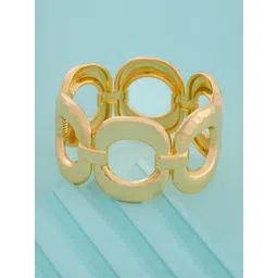 Kushal's Fashion Jewellery Gold-Plated Kada Bracelet-picture-39