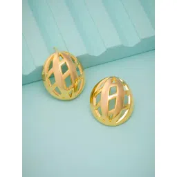 Kushal's Fashion Jewellery Gold Polished Trendy Earrings for Women-picture-36