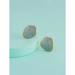 Kushal's Fashion Jewellery Mint Gold Polished Trendy Earrings for Women-picture-40