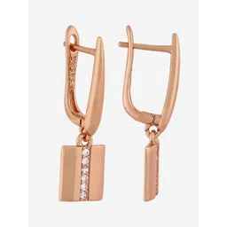 Kushal's Fashion Jewellery Rectangular Hoop Earrings-picture-33