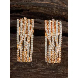 Kushal's Fashion Jewellery Rhodium-Plated Cubic Zirconia Studded Classic Studs Earrings-picture-19
