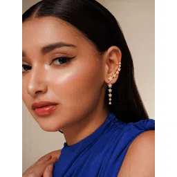 Kushal's Fashion Jewellery Star Shaped Ear Cuff Earrings-picture-38