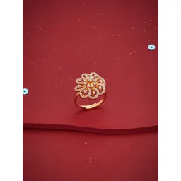 Kushal's Fashion Jewellery White Gold-Plated Party Zircon Finger Ring-picture-34