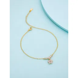 Kushal's Fashion Jewellery White Gold Polished Trendy Anklets for Women-picture-27