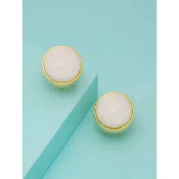 Kushal's Fashion Jewellery White Gold Polished Trendy Earrings for Women-picture-23