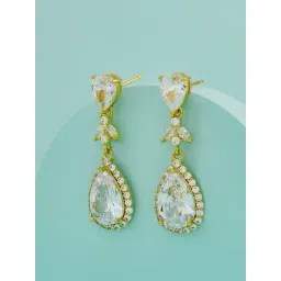 Kushal's Fashion Jewellery White Gold Polished Trendy Zircon Earrings for Women-picture-48