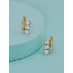 Kushal's Fashion Jewellery White Gold Polished Trendy Zircon Earrings for Women-picture-32