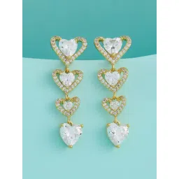 Kushal's Fashion Jewellery White Gold Polished Trendy Zircon Earrings for Women-picture-25