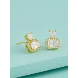 Kushal's Fashion Jewellery White Gold Polished Trendy Zircon Earrings for Women-picture-24