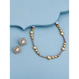 Kushal's Fashion Jewellery White Gold-Tone Plated Set for Women-picture-11